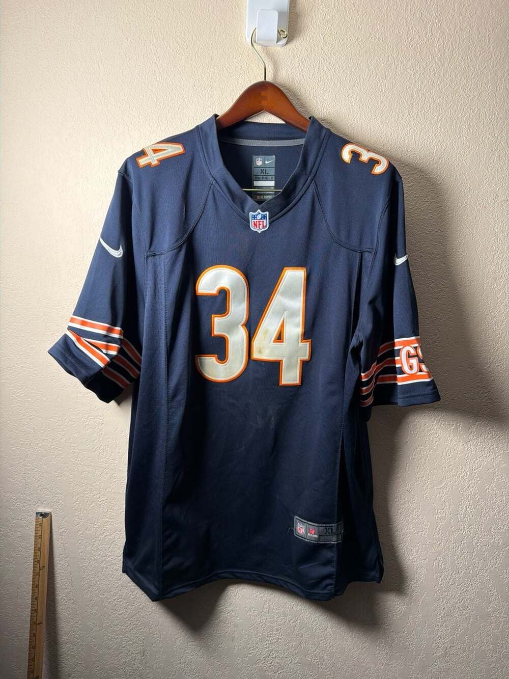 Nike NFL Walter Payton Chicago Bears Jersey Home Navy Sewn Size XL